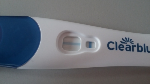 Clearblue Plus Pregnancy Test, 9 Days Post Ovulation, Cycle Day 27