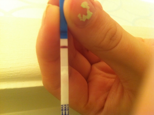 Wondfo Test Strips Pregnancy Test, 6 Days Post Ovulation, FMU, Cycle Day 19