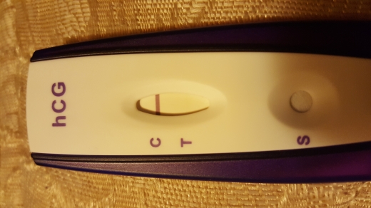 First Signal One Step Pregnancy Test, 18 Days Post Ovulation, Cycle Day 38