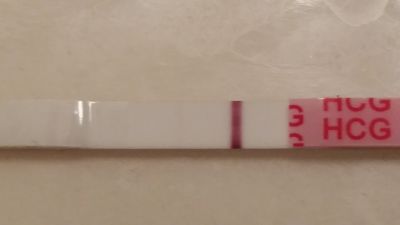 Wondfo Test Strips Pregnancy Test, 13 Days Post Ovulation, FMU, Cycle Day 28