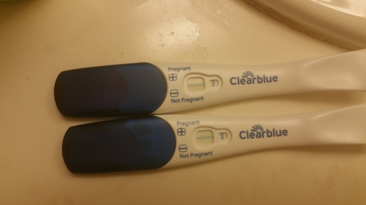 Clearblue Plus Pregnancy Test, 21 Days Post Ovulation, Cycle Day 42