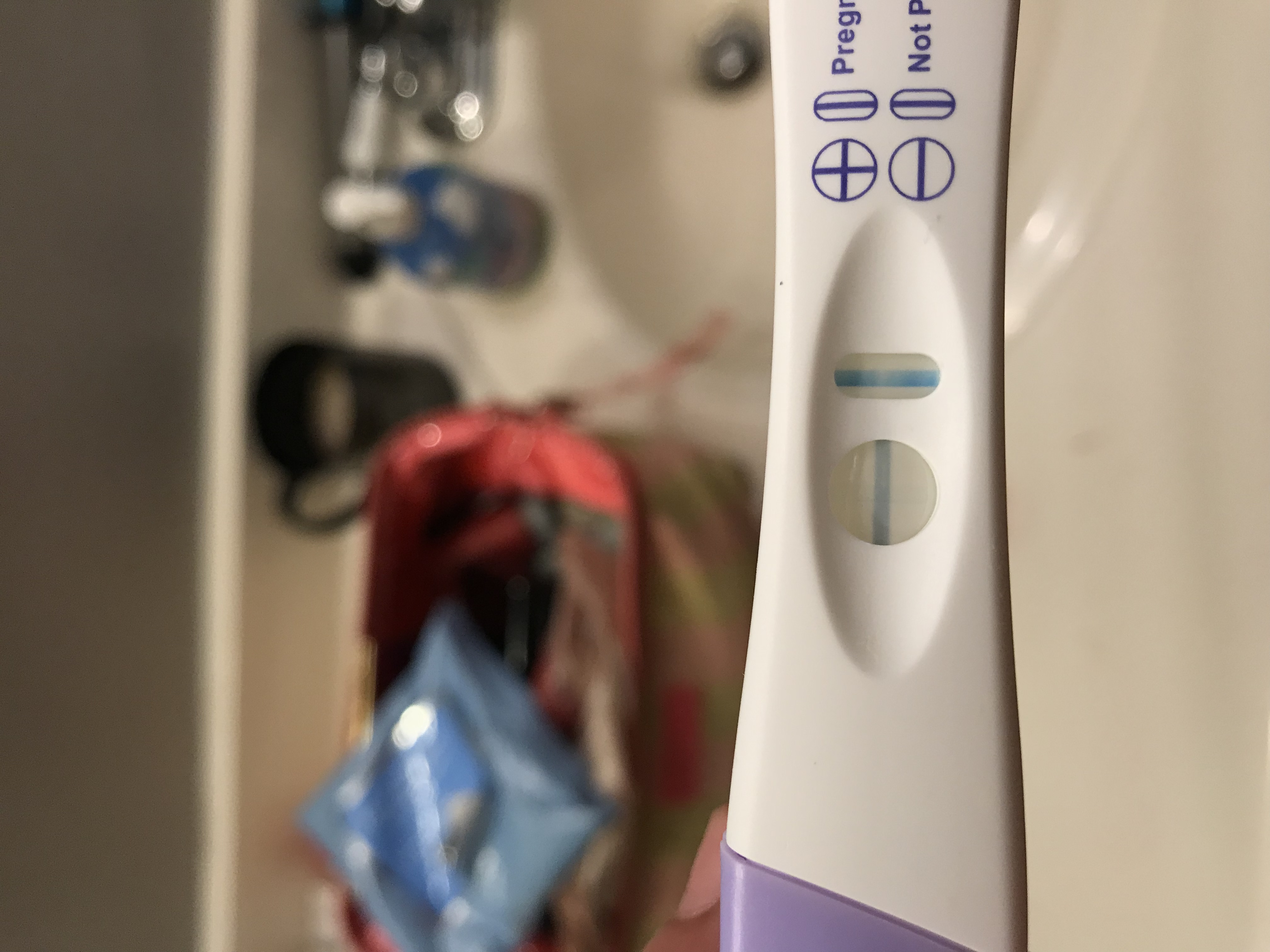 CVS One Step Pregnancy Test, 19 Days Post Ovulation, FMU, Cycle Day 33