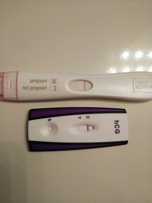 First Signal One Step Pregnancy Test, 10 Days Post Ovulation, FMU, Cycle Day 24