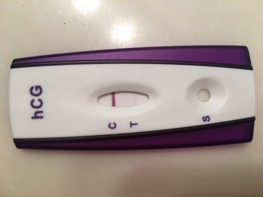 First Signal One Step Pregnancy Test, 17 Days Post Ovulation, FMU, Cycle Day 38