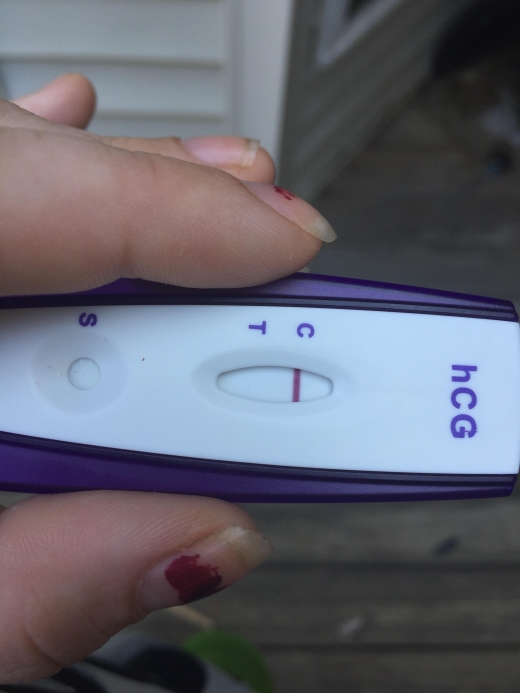 First Signal One Step Pregnancy Test, 12 Days Post Ovulation, FMU, Cycle Day 45