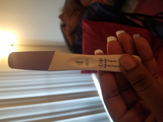 CVS Early Result Pregnancy Test, 13 Days Post Ovulation, FMU, Cycle Day 28