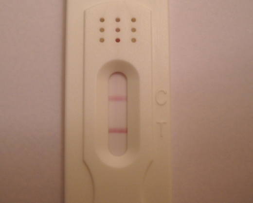New Choice (Dollar Tree) Pregnancy Test, 15 Days Post Ovulation, FMU, Cycle Day 30
