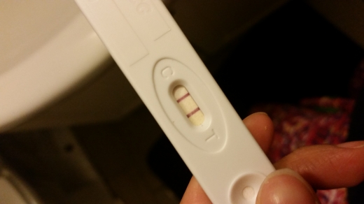 New Choice (Dollar Tree) Pregnancy Test, 15 Days Post Ovulation