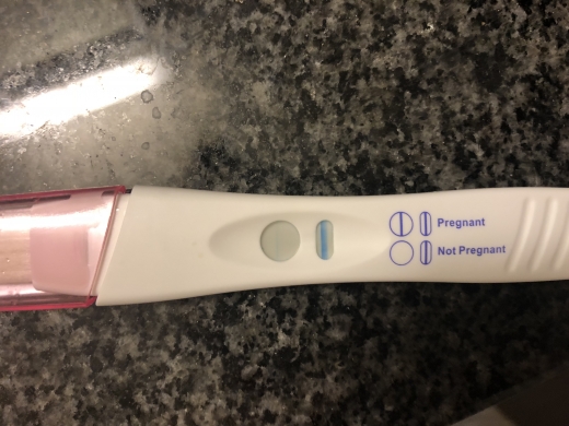 CVS Early Result Pregnancy Test, 20 Days Post Ovulation, Cycle Day 37