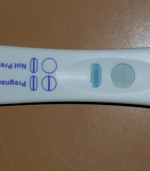 CVS Early Result Pregnancy Test, 12 Days Post Ovulation, FMU, Cycle Day 24