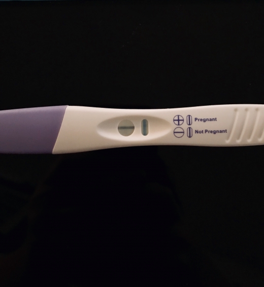 CVS One Step Pregnancy Test, FMU, Cycle Day 26