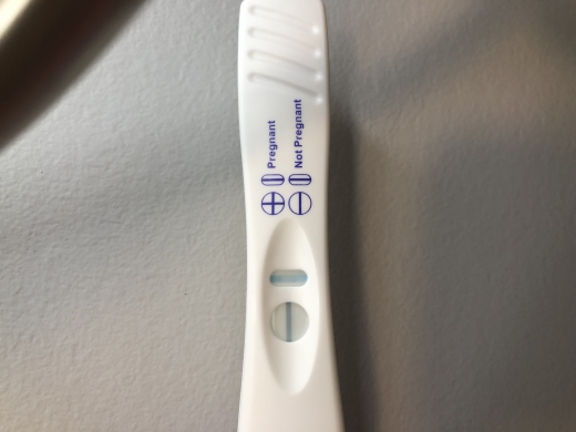 CVS One Step Pregnancy Test, 14 Days Post Ovulation, Cycle Day 26
