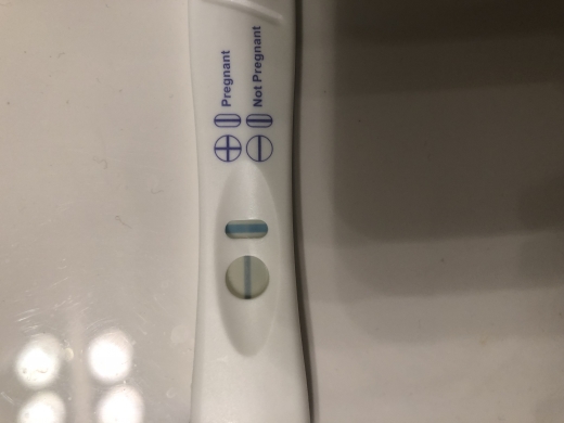 CVS One Step Pregnancy Test, FMU, Cycle Day 32