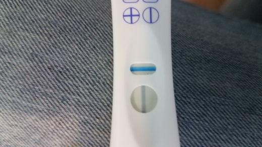 CVS One Step Pregnancy Test, 13 Days Post Ovulation, Cycle Day 27