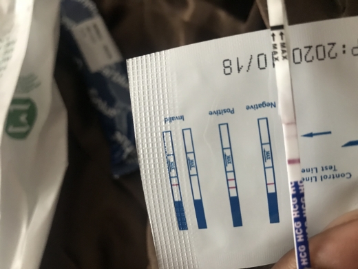 Generic Pregnancy Test, 19 Days Post Ovulation, FMU, Cycle Day 34