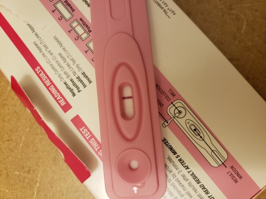 New Choice (Dollar Tree) Pregnancy Test, 13 Days Post Ovulation, FMU, Cycle Day 21