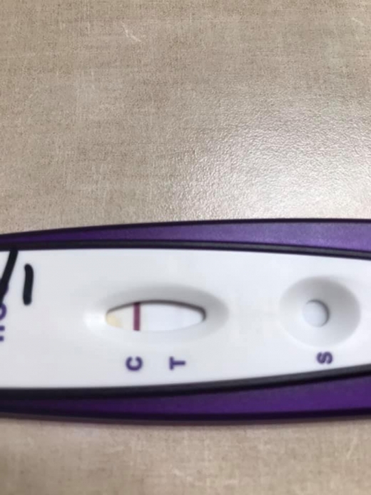First Signal One Step Pregnancy Test, 12 Days Post Ovulation, FMU, Cycle Day 22