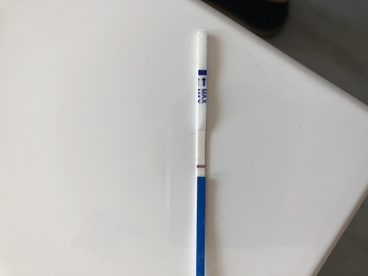 First Signal One Step Pregnancy Test, 8 Days Post Ovulation, Cycle Day 19