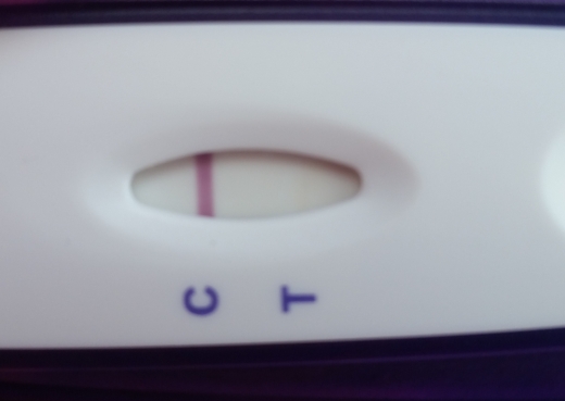 New Choice (Dollar Tree) Pregnancy Test, 21 Days Post Ovulation, Cycle Day 45