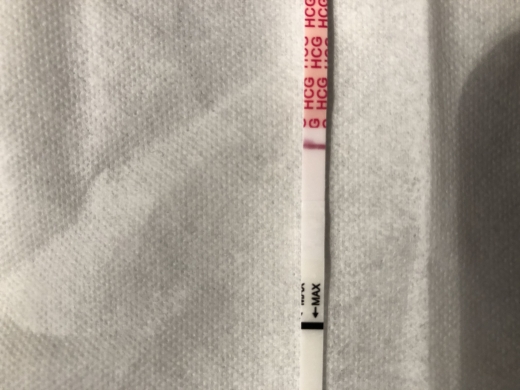 Wondfo Test Strips Pregnancy Test, 11 Days Post Ovulation, FMU, Cycle Day 26
