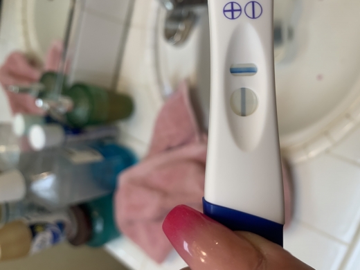 Rite Aid Early Pregnancy Test, 6 Days Post Ovulation, FMU, Cycle Day 45