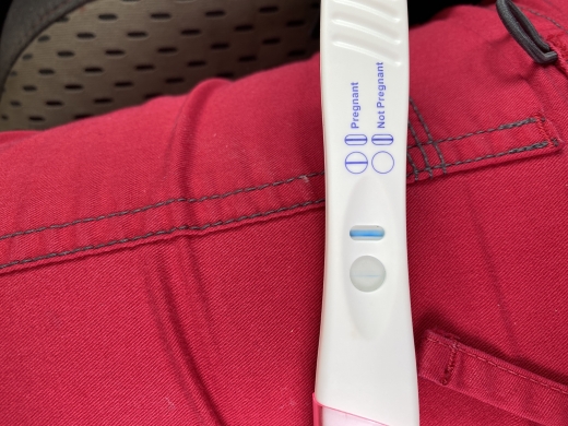 CVS Early Result Pregnancy Test, 13 Days Post Ovulation, Cycle Day 28
