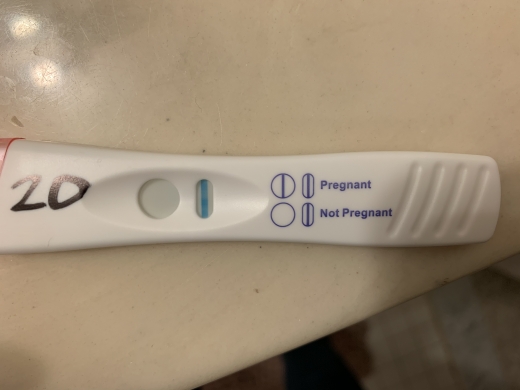 CVS Early Result Pregnancy Test, FMU, Cycle Day 24