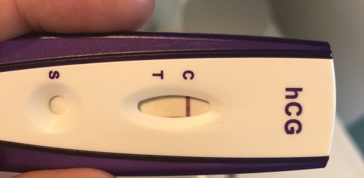 First Signal One Step Pregnancy Test, 10 Days Post Ovulation, FMU, Cycle Day 27