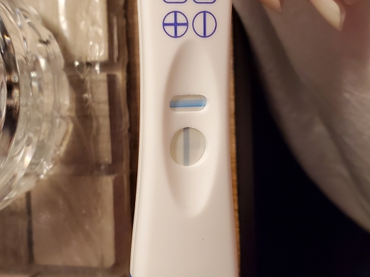 Walgreens One Step Pregnancy Test, 12 Days Post Ovulation, FMU, Cycle Day 28