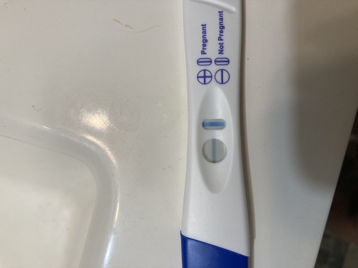CVS One Step Pregnancy Test, 10 Days Post Ovulation, Cycle Day 22