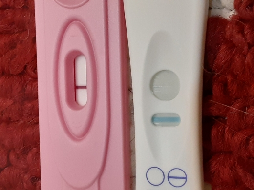 Home Pregnancy Test, 9 Days Post Ovulation, FMU, Cycle Day 40