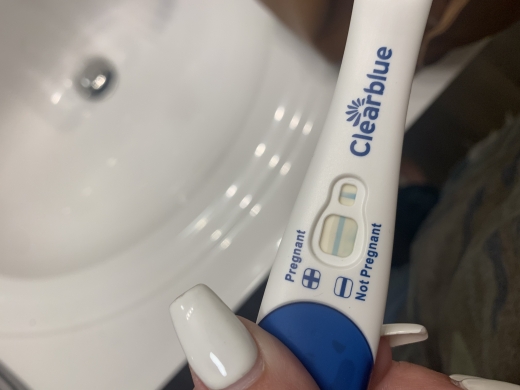 Clearblue Plus Pregnancy Test, 9 Days Post Ovulation, Cycle Day 24