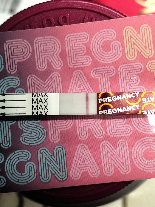 Generic Pregnancy Test, 8 Days Post Ovulation, FMU, Cycle Day 25