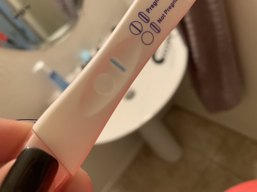 CVS Early Result Pregnancy Test, 10 Days Post Ovulation, FMU, Cycle Day 35