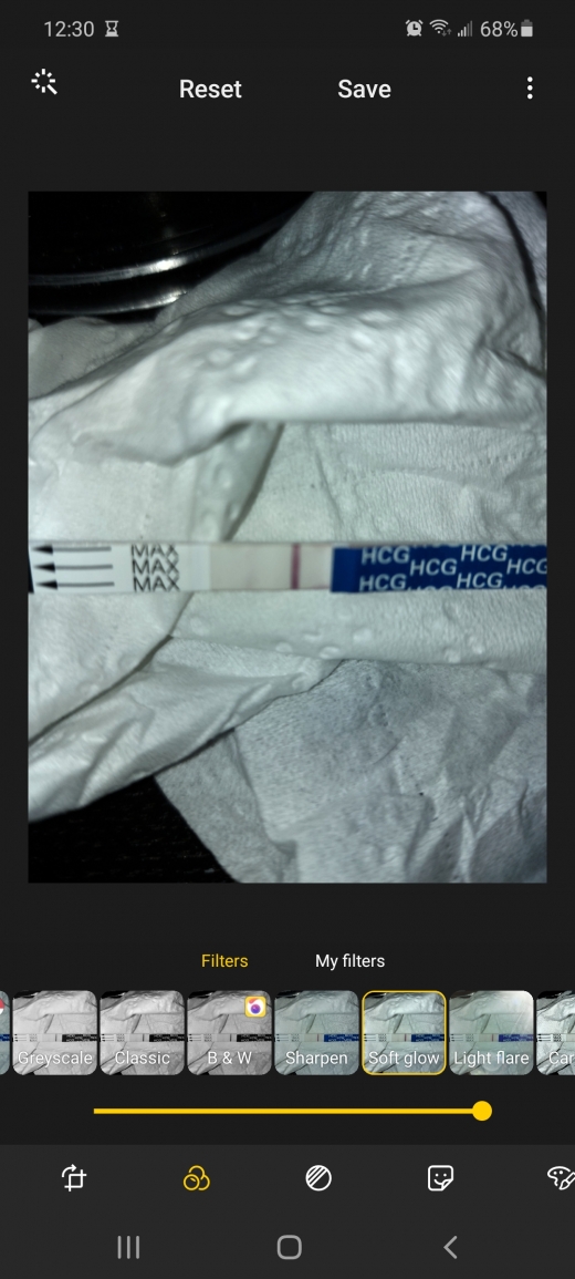 Wondfo Test Strips Pregnancy Test, 11 Days Post Ovulation, Cycle Day 27