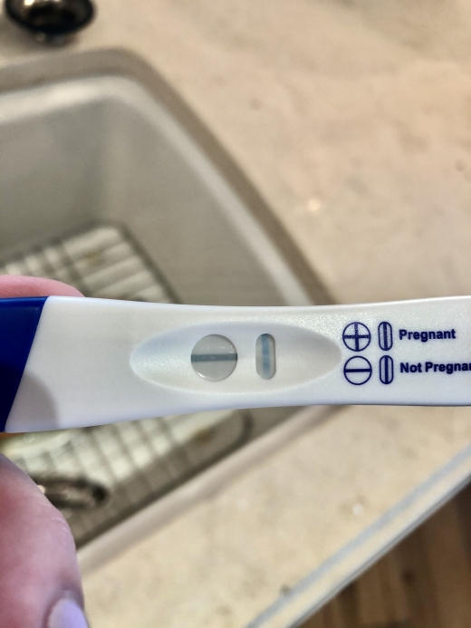 CVS One Step Pregnancy Test, 18 Days Post Ovulation