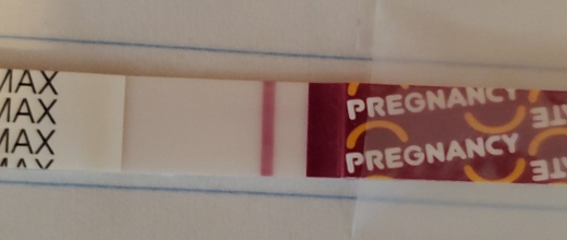 Wondfo Test Strips Pregnancy Test, 8 Days Post Ovulation, FMU, Cycle Day 22