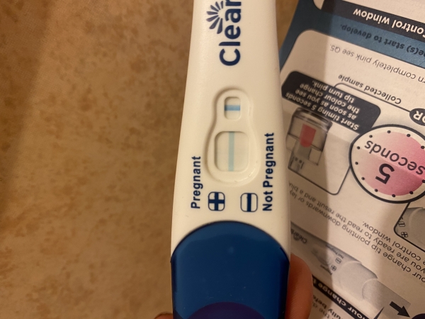 Clearblue Advanced Pregnancy Test, 19 Days Post Ovulation, Cycle Day 30