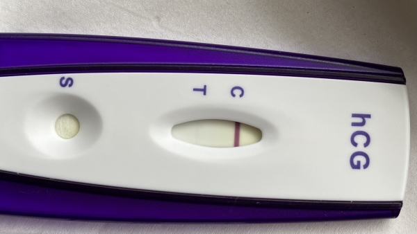 First Signal One Step Pregnancy Test, 9 Days Post Ovulation, Cycle Day 22