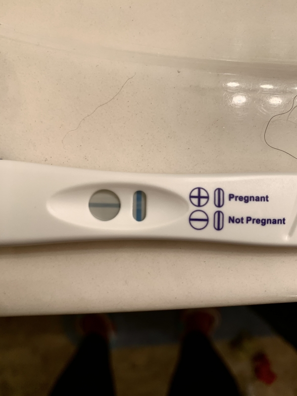 CVS Early Result Pregnancy Test, 18 Days Post Ovulation, Cycle Day 33