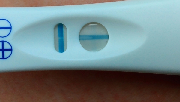 CVS One Step Pregnancy Test, 12 Days Post Ovulation, FMU, Cycle Day 26
