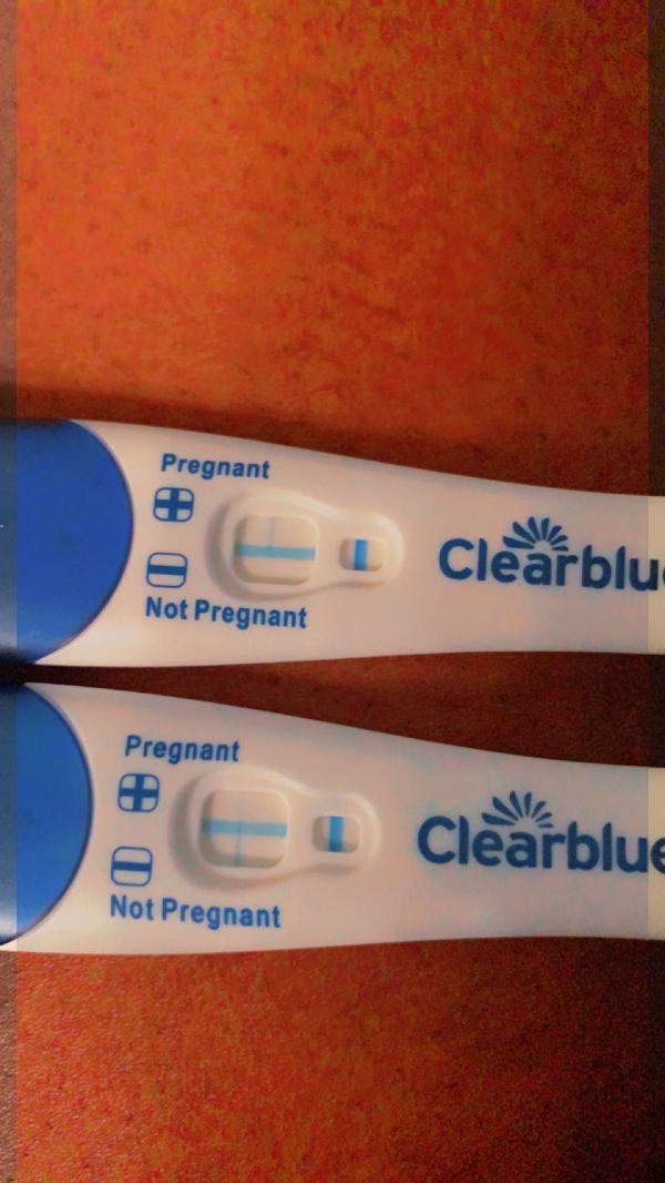 Clearblue Plus Pregnancy Test, Cycle Day 45