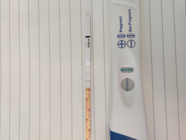 CVS One Step Pregnancy Test, 7 Days Post Ovulation, Cycle Day 21