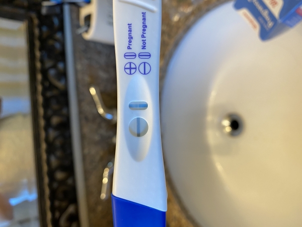 Walgreens One Step Pregnancy Test, 12 Days Post Ovulation, Cycle Day 27