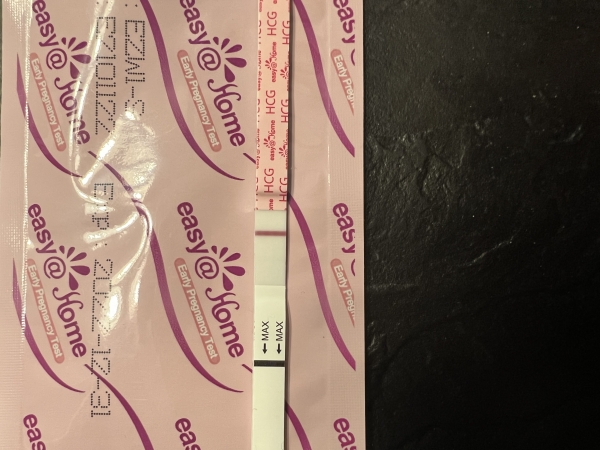 Easy-At-Home Pregnancy Test, 11 DPO, CD 29