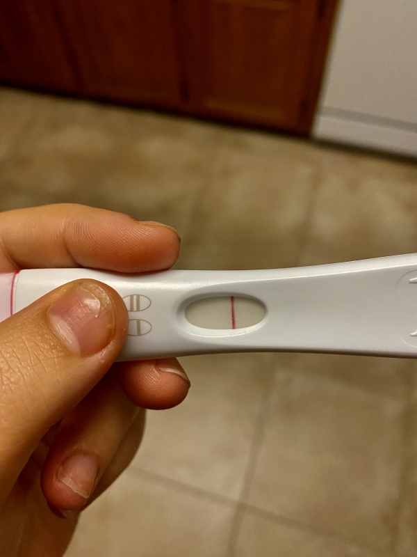 First Response Rapid Pregnancy Test, 14 Days Post Ovulation, FMU, Cycle Day 35