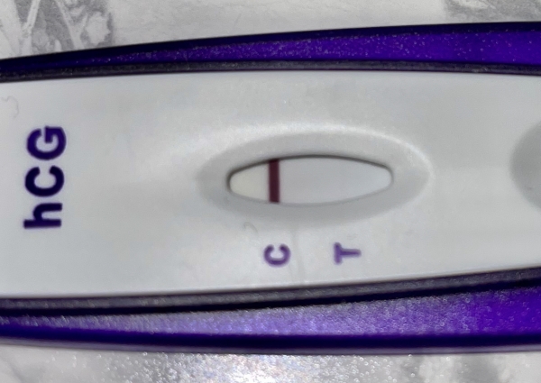 New Choice (Dollar Tree) Pregnancy Test, 8 Days Post Ovulation, Cycle Day 18