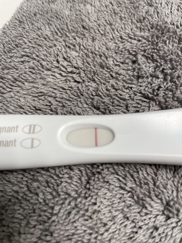 First Response Early Pregnancy Test, 13 DPO, FMU, CD 31