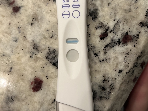 CVS One Step Pregnancy Test, 12 Days Post Ovulation, Cycle Day 26