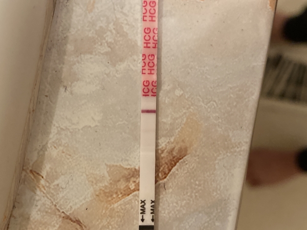 Wondfo Test Strips Pregnancy Test, 13 Days Post Ovulation, FMU, Cycle Day 29